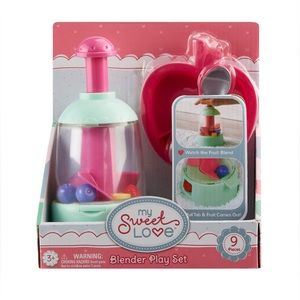 NEW My Sweet Love Food Blender Toy Accessory Play Set, 9 Pieces